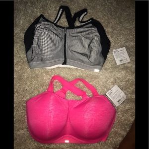 Two NWT Victoria’s Secret Sports Bras 36DDD